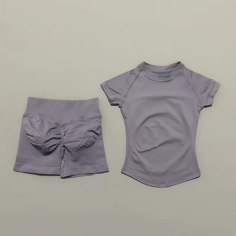 Lennox Active Seamless 2-Piece Set - Mushroom Gray
