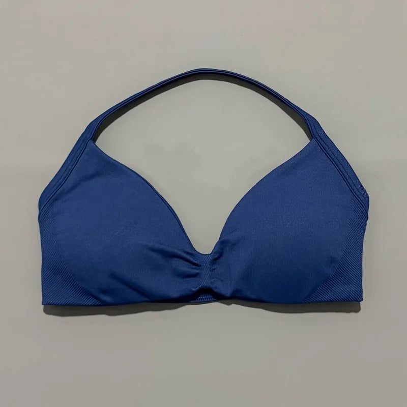 Lennox Active Strappy Sports Bra - Ink Blue