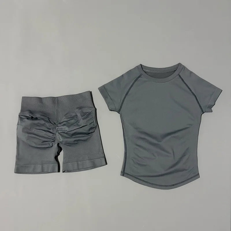 Lennox Active Seamless 2-Piece Set - Shark Gray