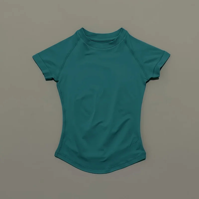 Lennox Active Seamless Short Sleeve Top - Pine Green