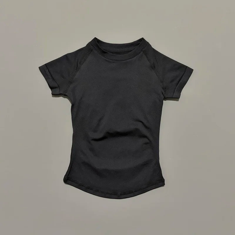 Lennox Active Seamless Short Sleeve Top - Black
