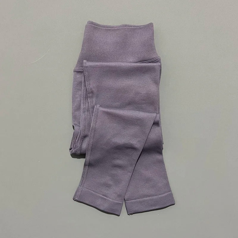 Lennox Active Seamless Scrunch Leggings - Mushroom Grey