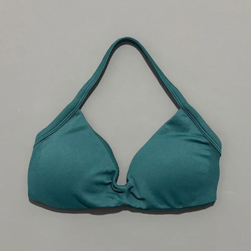 Lennox Active Strappy Sports Bra - Pine Green