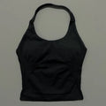 Lennox Active Longline Halter Top - Black