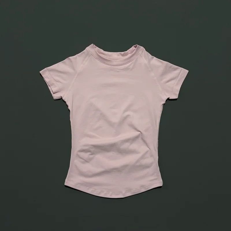 Lennox Active Seamless Short Sleeve Top - Pink