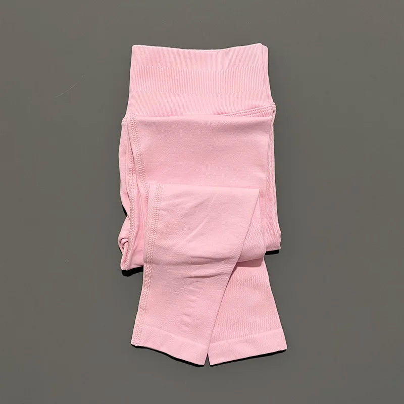 Lennox Active Seamless Scrunch Leggings - Pink