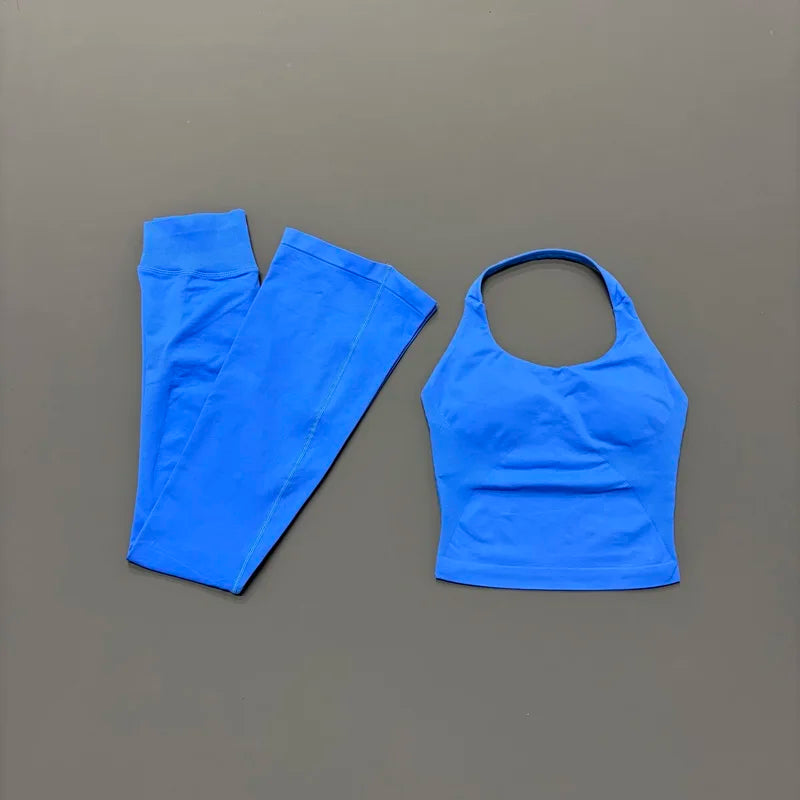 Lennox Active Flare 2-Piece Set - Electric Blue
