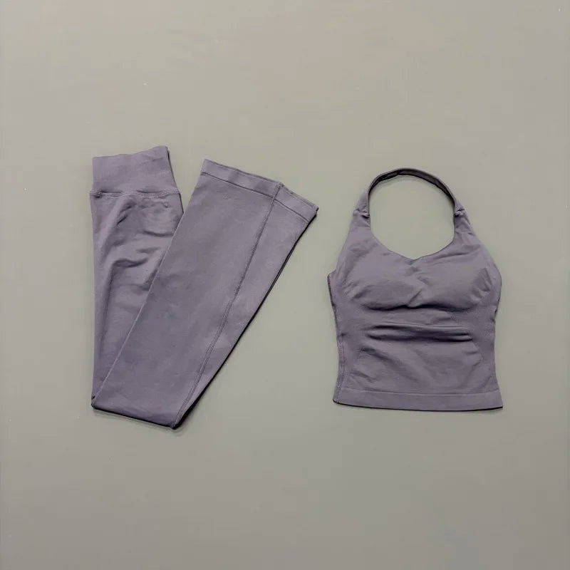 Lennox Active Flare 2-Piece Set - Mushroom Gray
