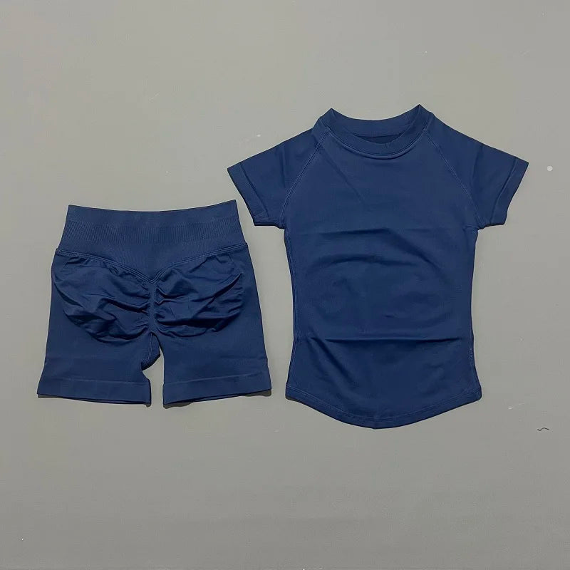 Lennox Active Seamless 2-Piece Set - Ink Blue