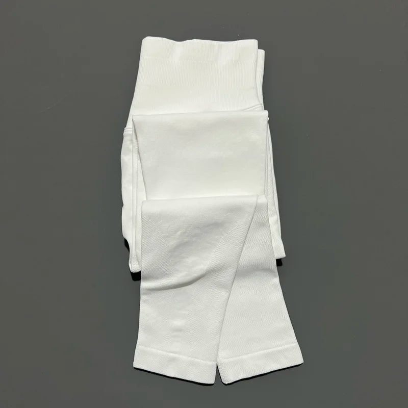 Lennox Active Seamless Scrunch Leggings - White