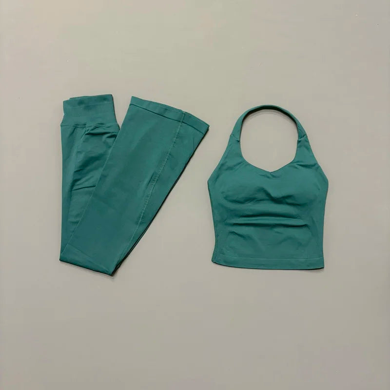 Lennox Active Flare 2-Piece Set - Pine Green