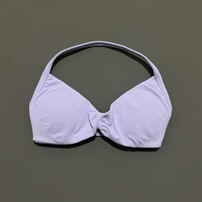 Lennox Active Strappy Sports Bra - Lilac Purple