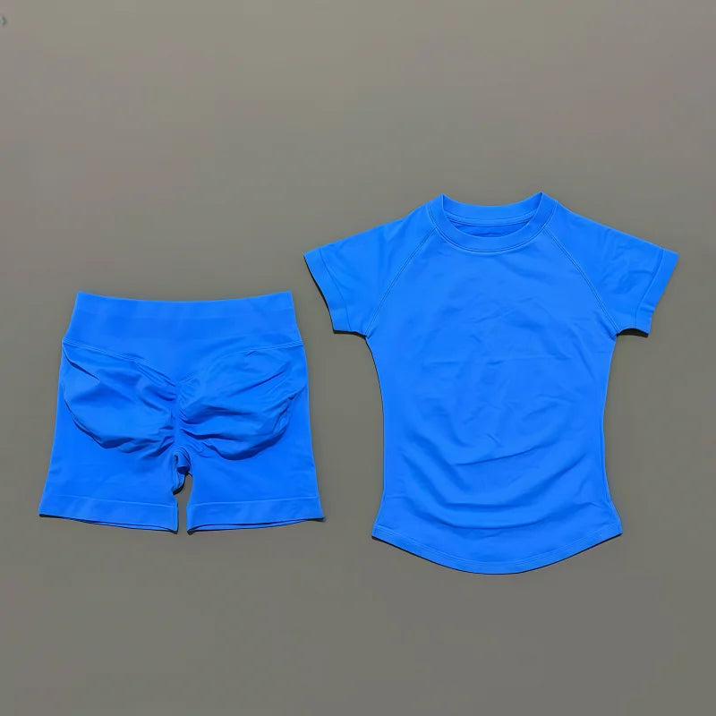 Lennox Active Seamless 2-Piece Set - Electric Blue