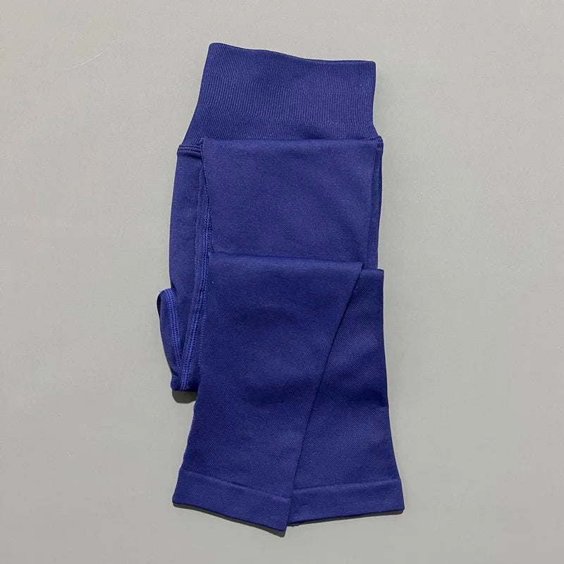 Lennox Active Seamless Scrunch Leggings - Navy Blue