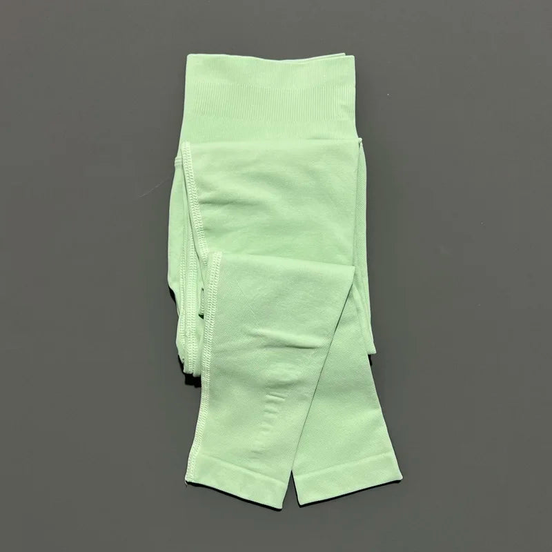 Lennox Active Seamless Scrunch Leggings - Palm Green