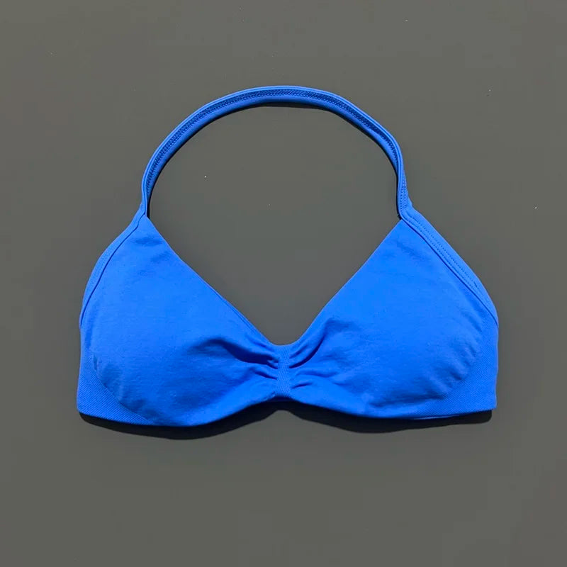 Lennox Active Strappy Sports Bra - Electric Blue
