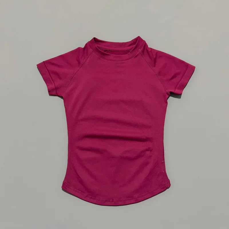 Lennox Active Seamless Short Sleeve Top - Winter Berry