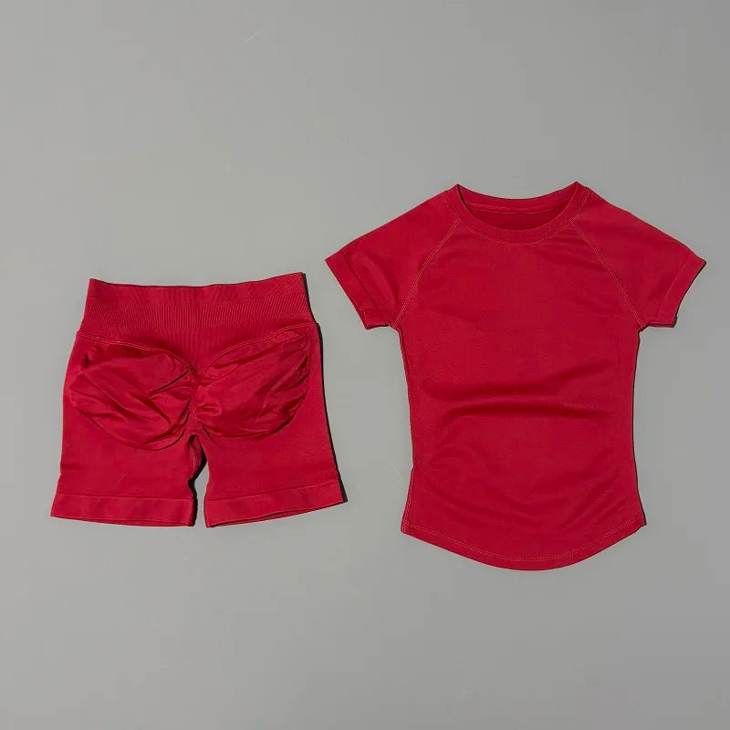 Lennox Active Seamless 2-Piece Set - Wine Red