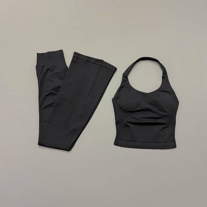Lennox Active Flare 2-Piece Set - Black